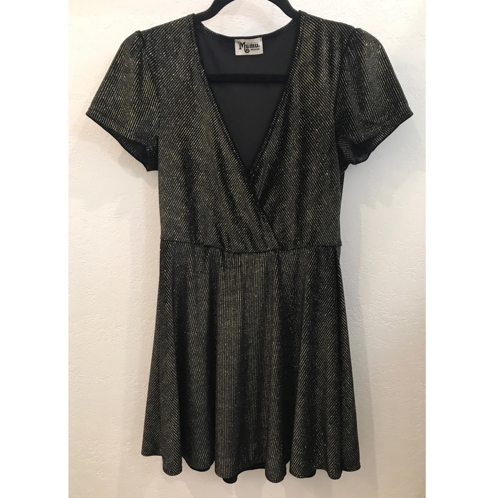 Show me your Mumu Gold Sparkle Dress